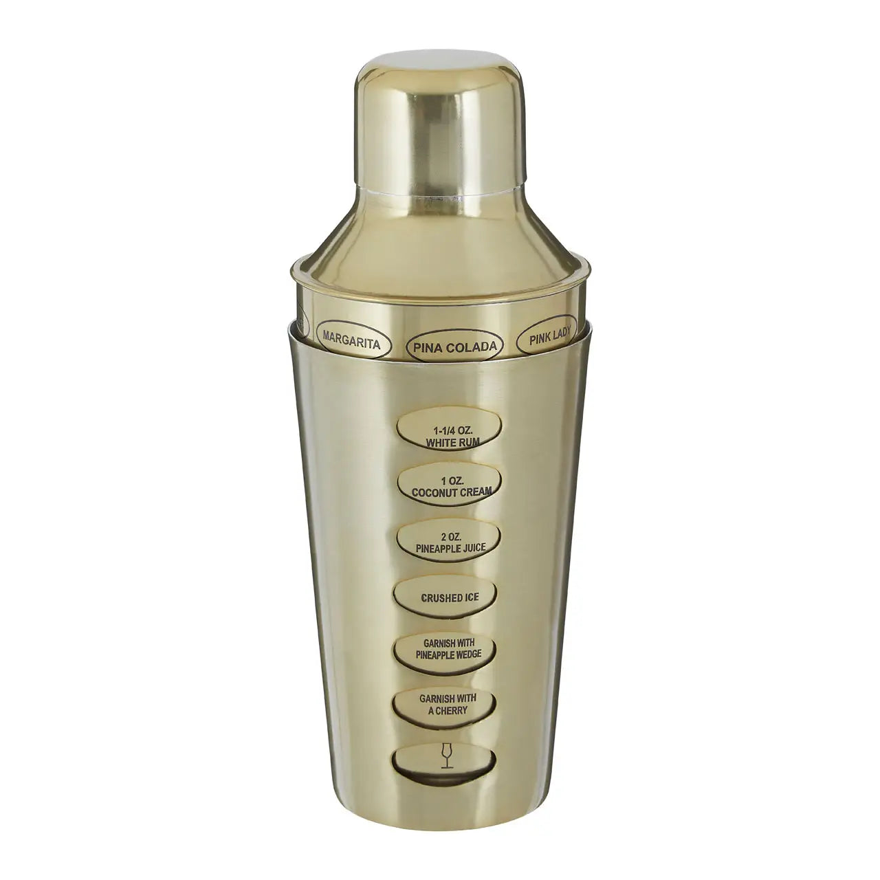 Recipe Cocktail Shaker - Brass