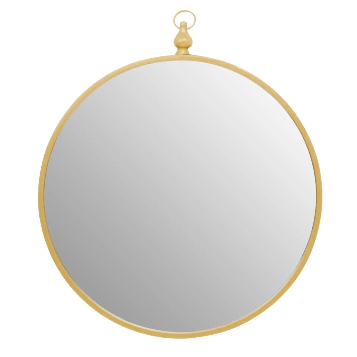 Gold Wall Mirror With Circular Hook