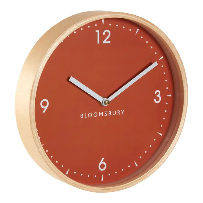 Cooper Small Orange Wall Clock