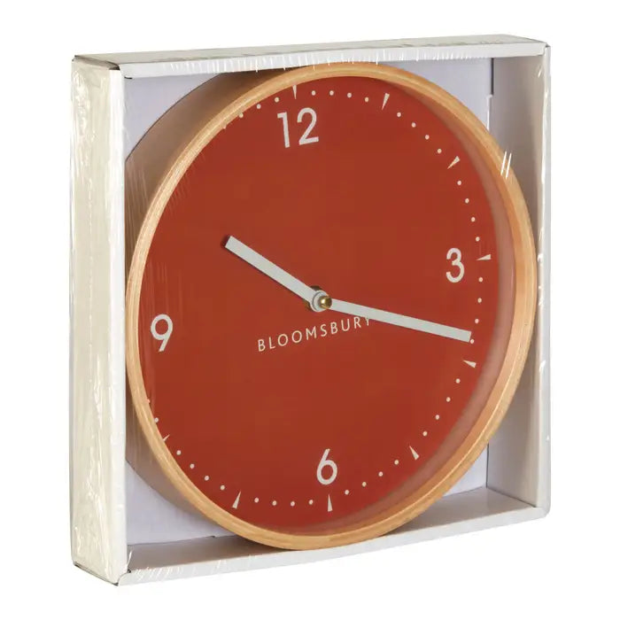 Cooper Small Orange Wall Clock