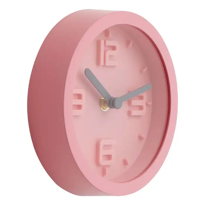 Bilbo Pink Embossed Wall Clock