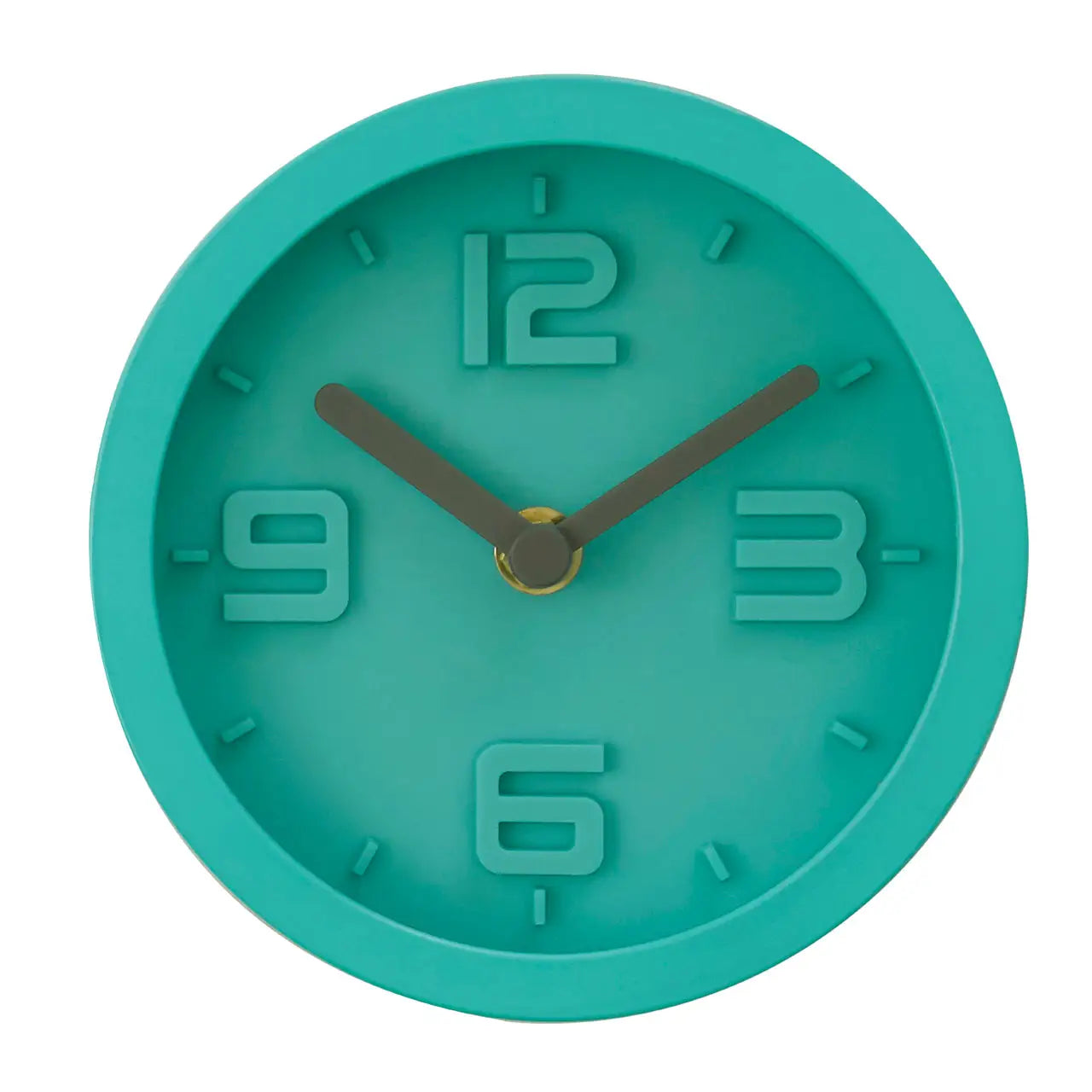 Bilbo Cyan Embossed Wall Clock