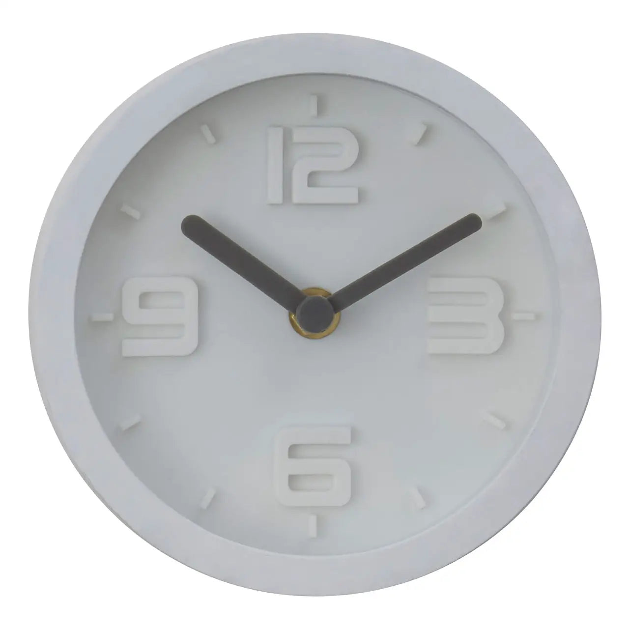 Bilbo White Embossed Wall Clock