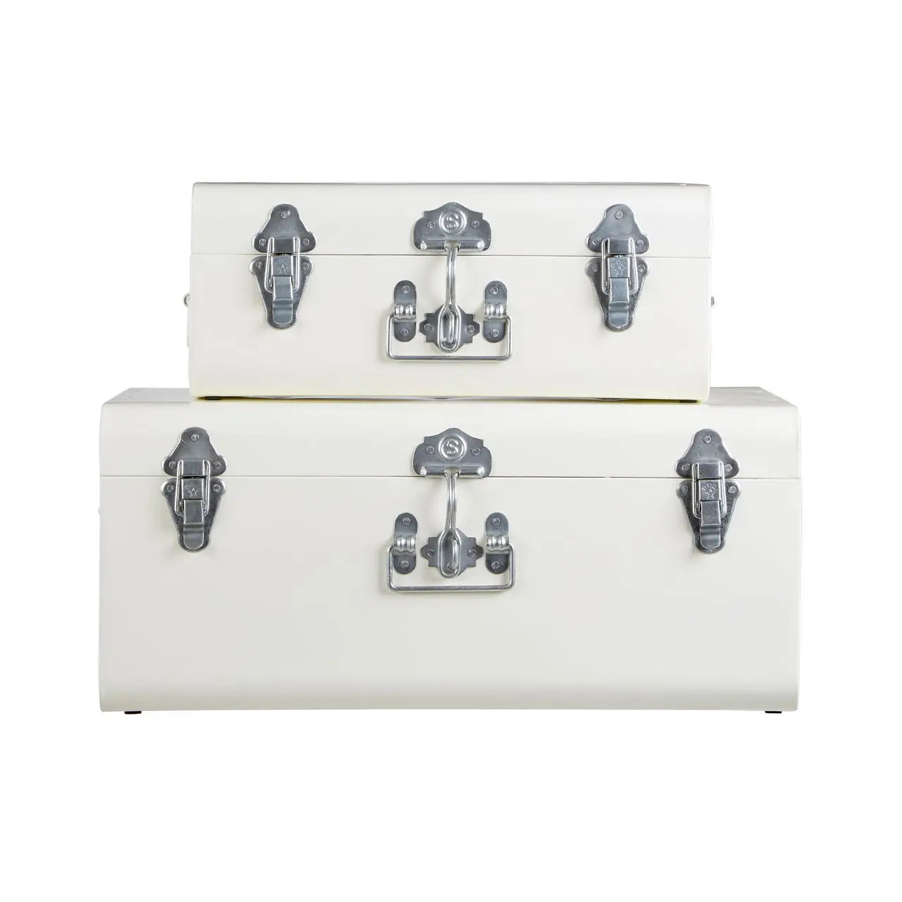 Vintage Storage Trunks (Ivory - Set of 2)