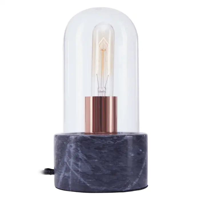 Helsinki Bell Lamp With Black Marble Base