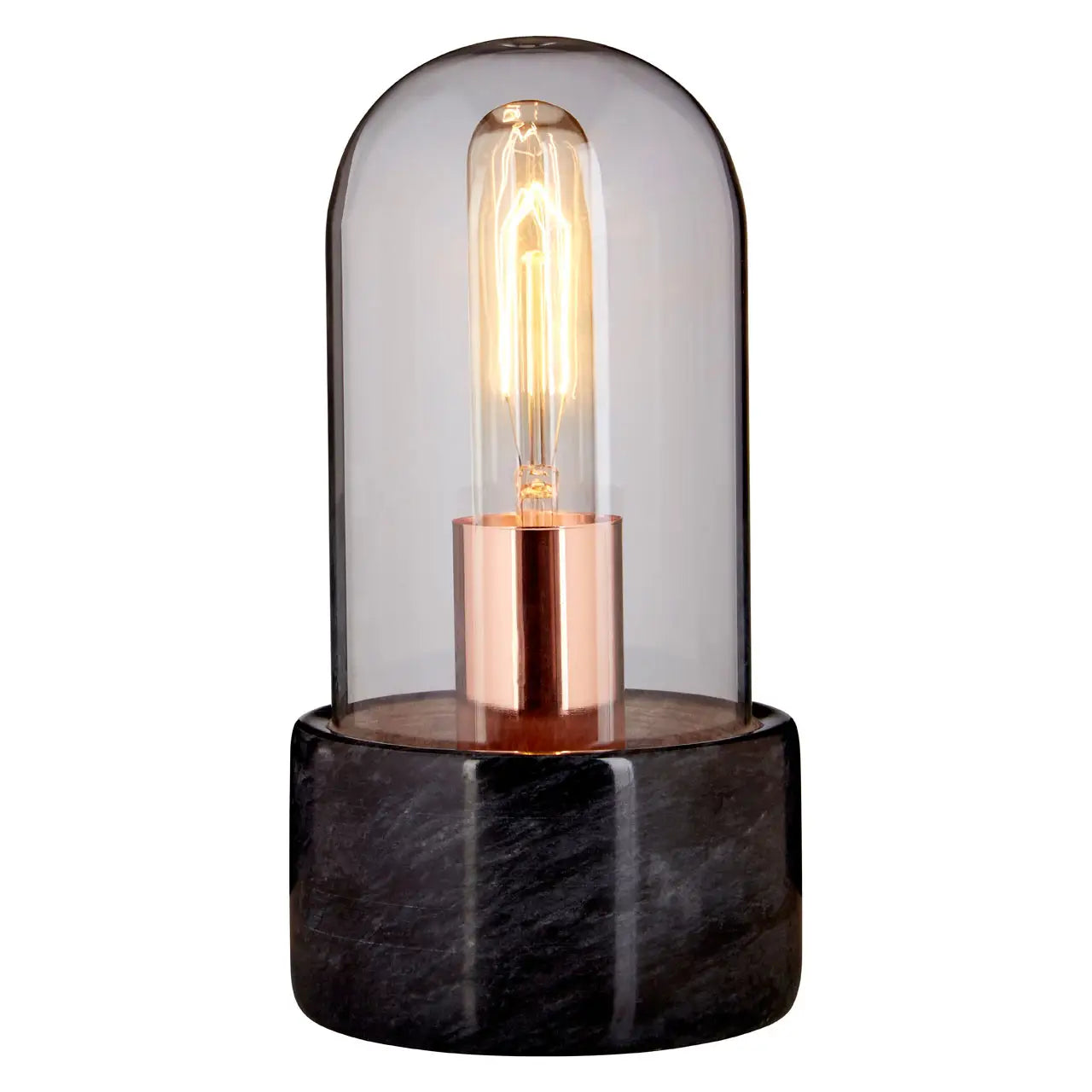 Helsinki Bell Lamp With Black Marble Base