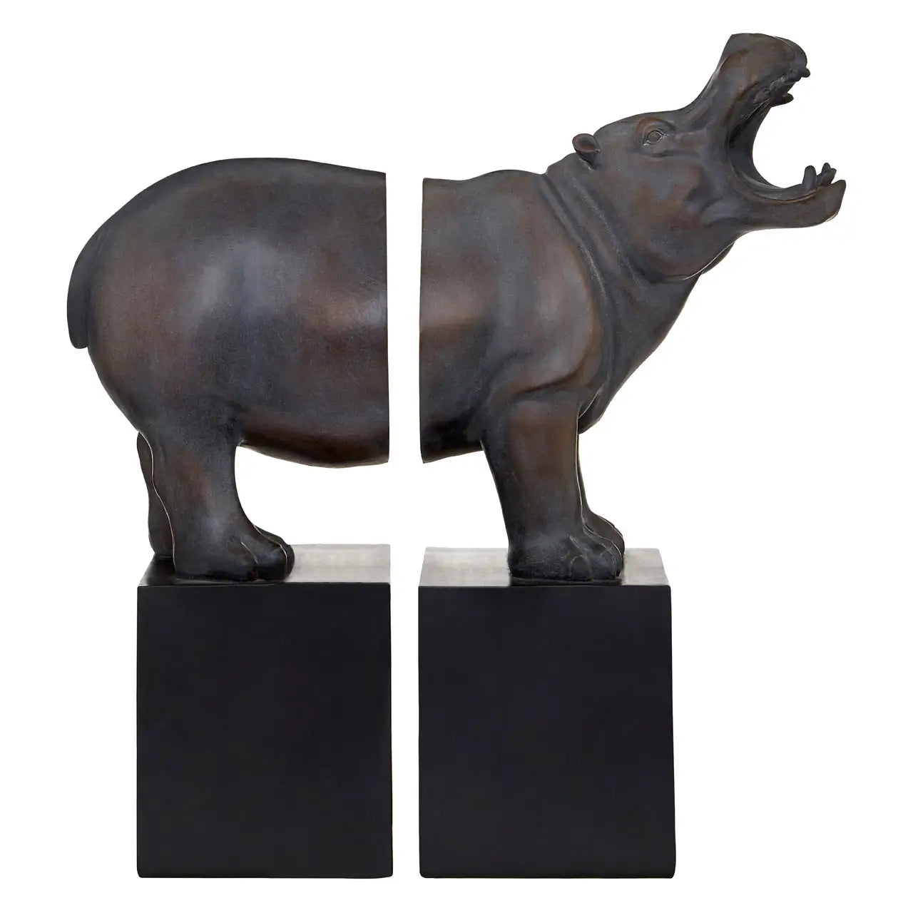 Bohemian Hippo Bookends Set of 2