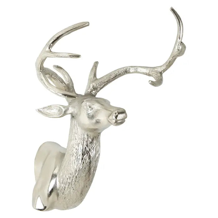 Wall Mounted Stag With Antlers