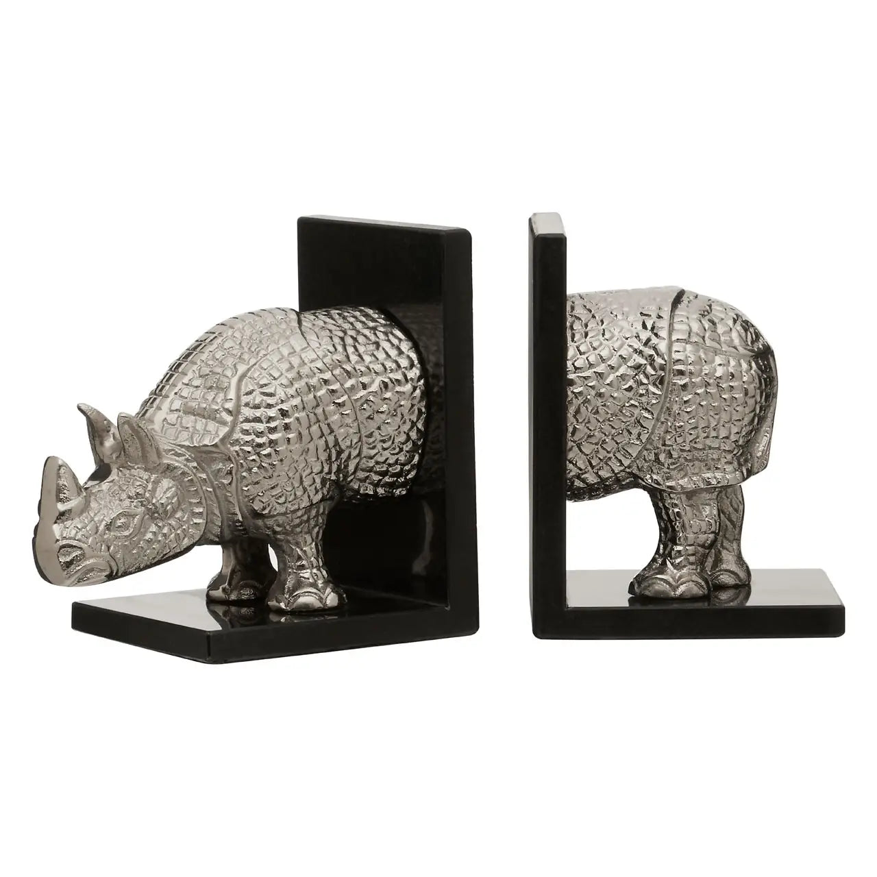 Bohemian Rhino Bookends Set of 2