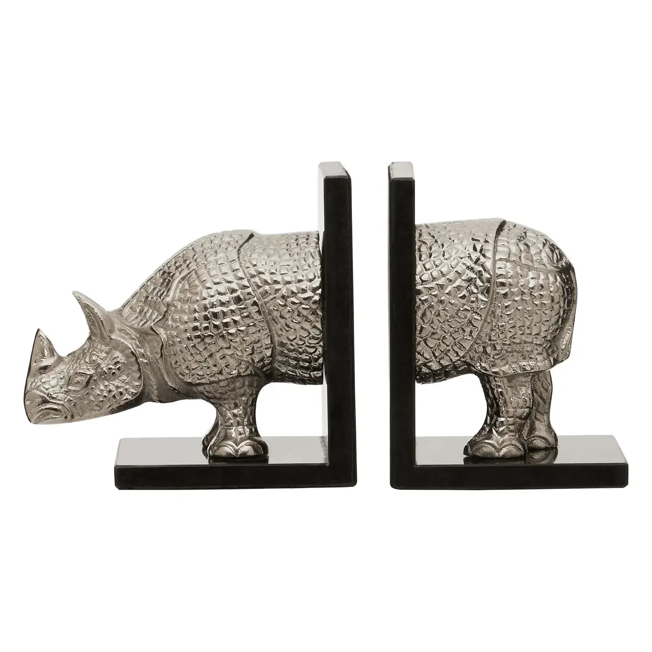 Bohemian Rhino Bookends Set of 2