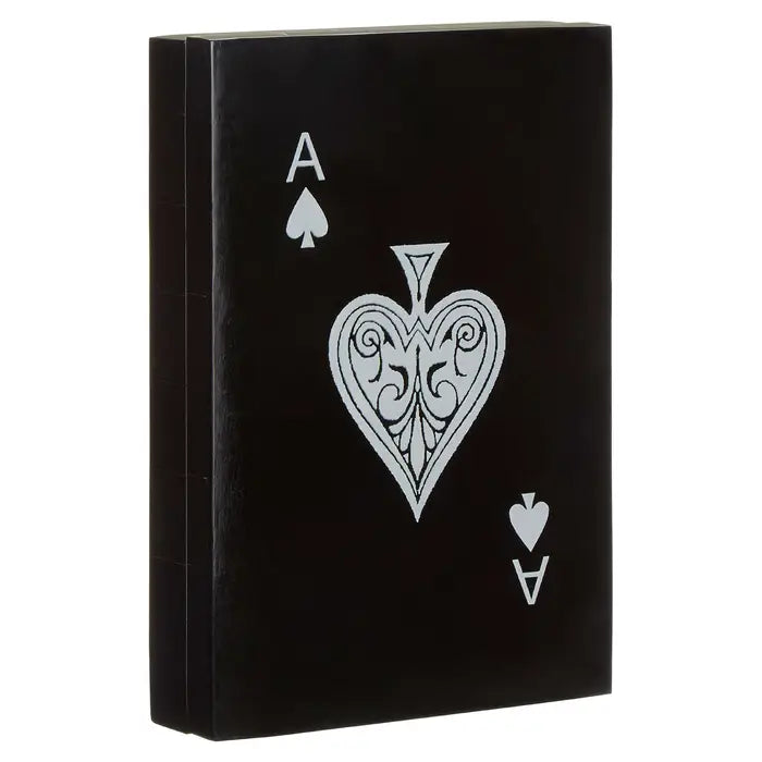 Luxury Double Card Box with Playing Cards (Black)