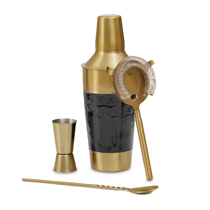 Black Enamel Cocktail Set