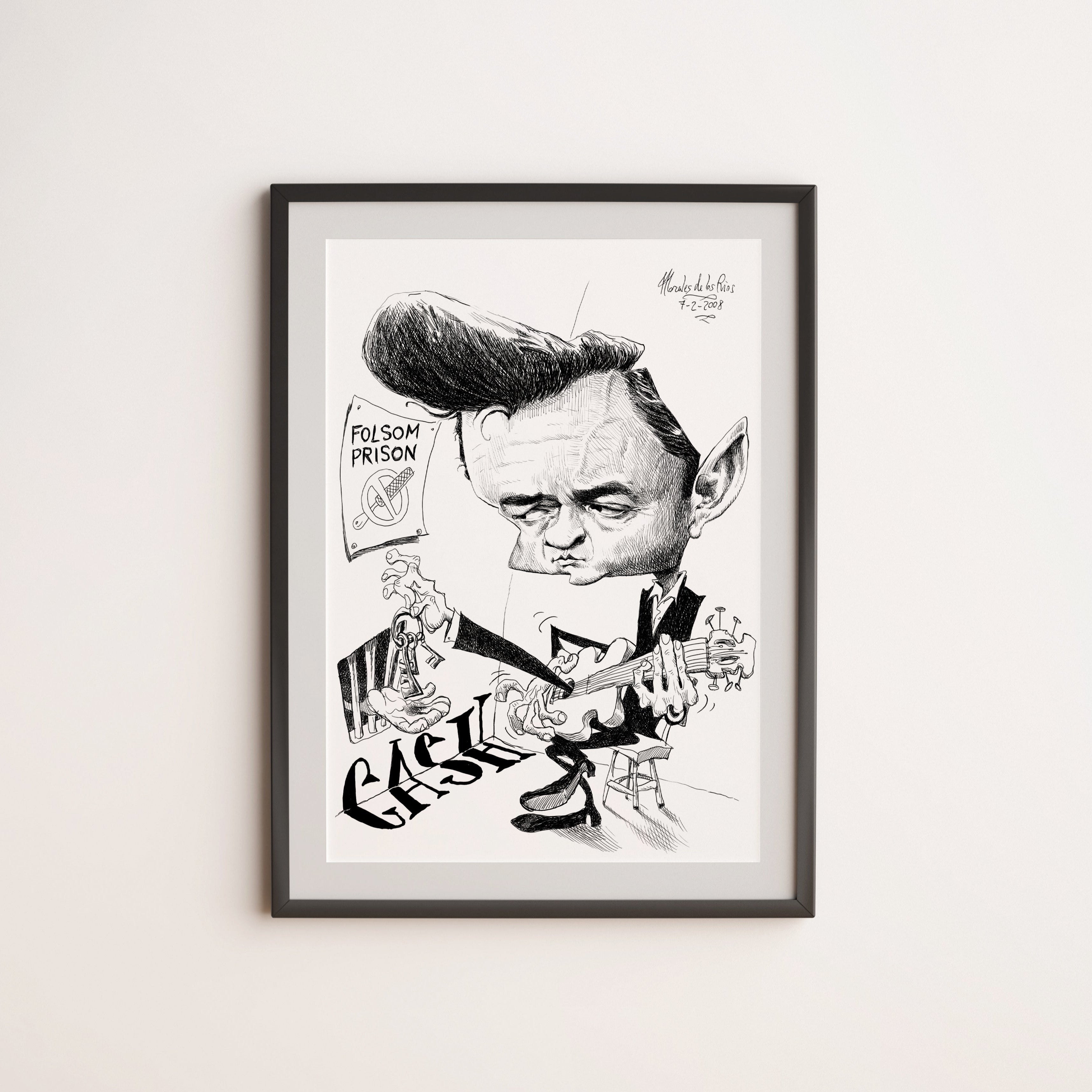 Pablo's Johnny Cash Wall Art