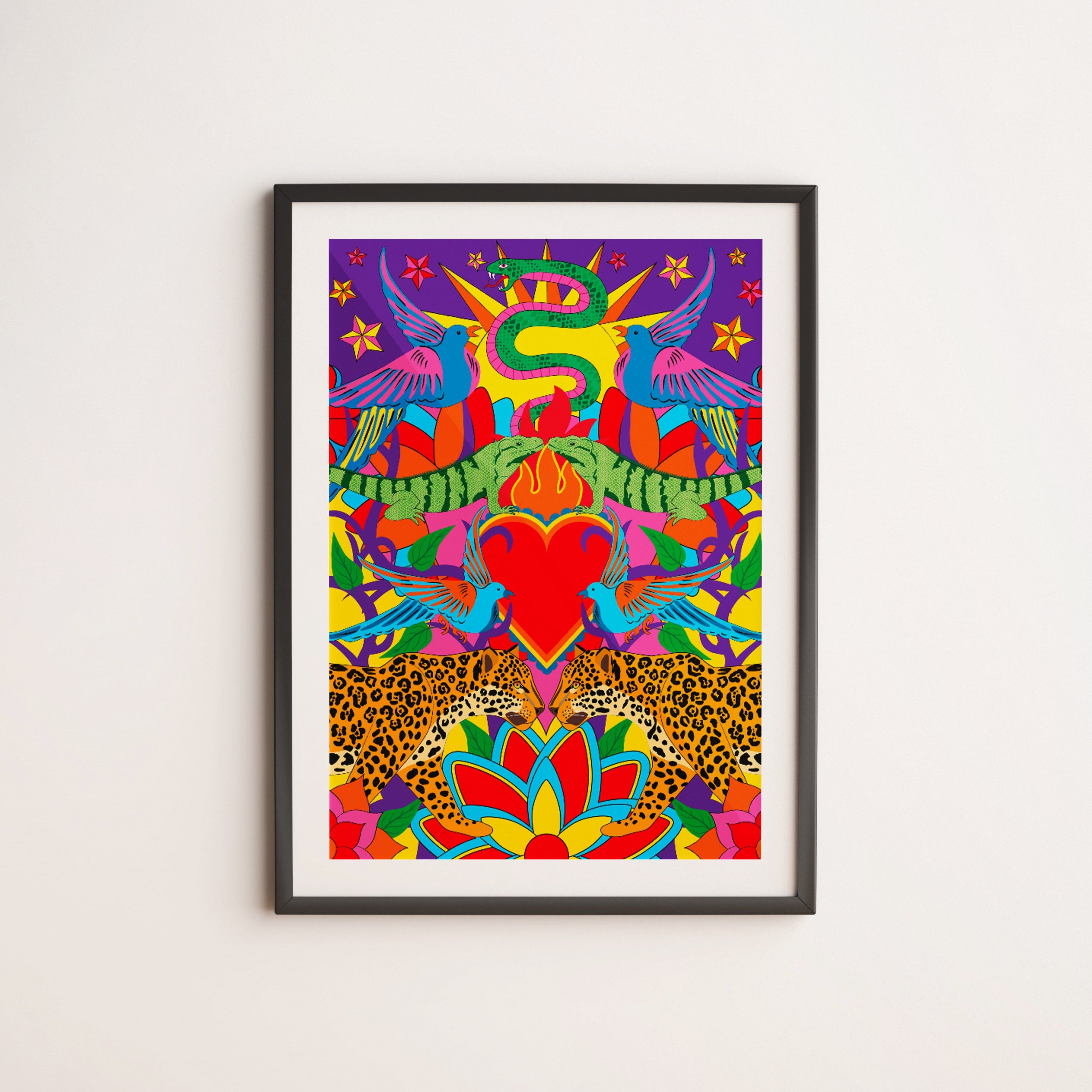 Dazzle & Jolt Jaguar Jungle Wall Art