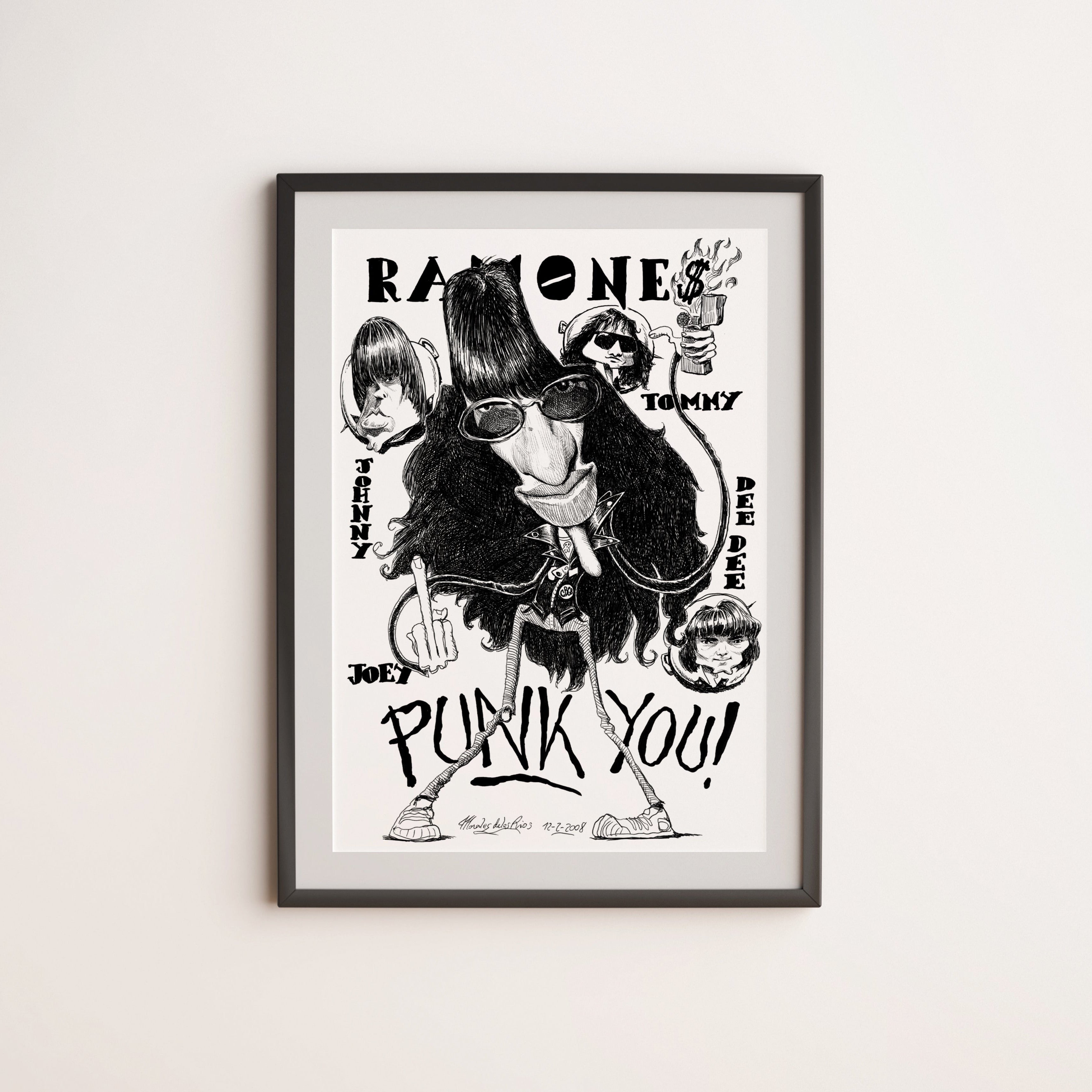 Pablo's Ramones Punk You! Wall Art