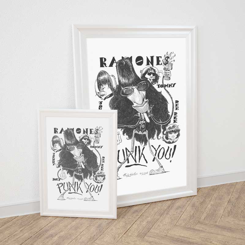 Pablo's Ramones Punk You! Wall Art