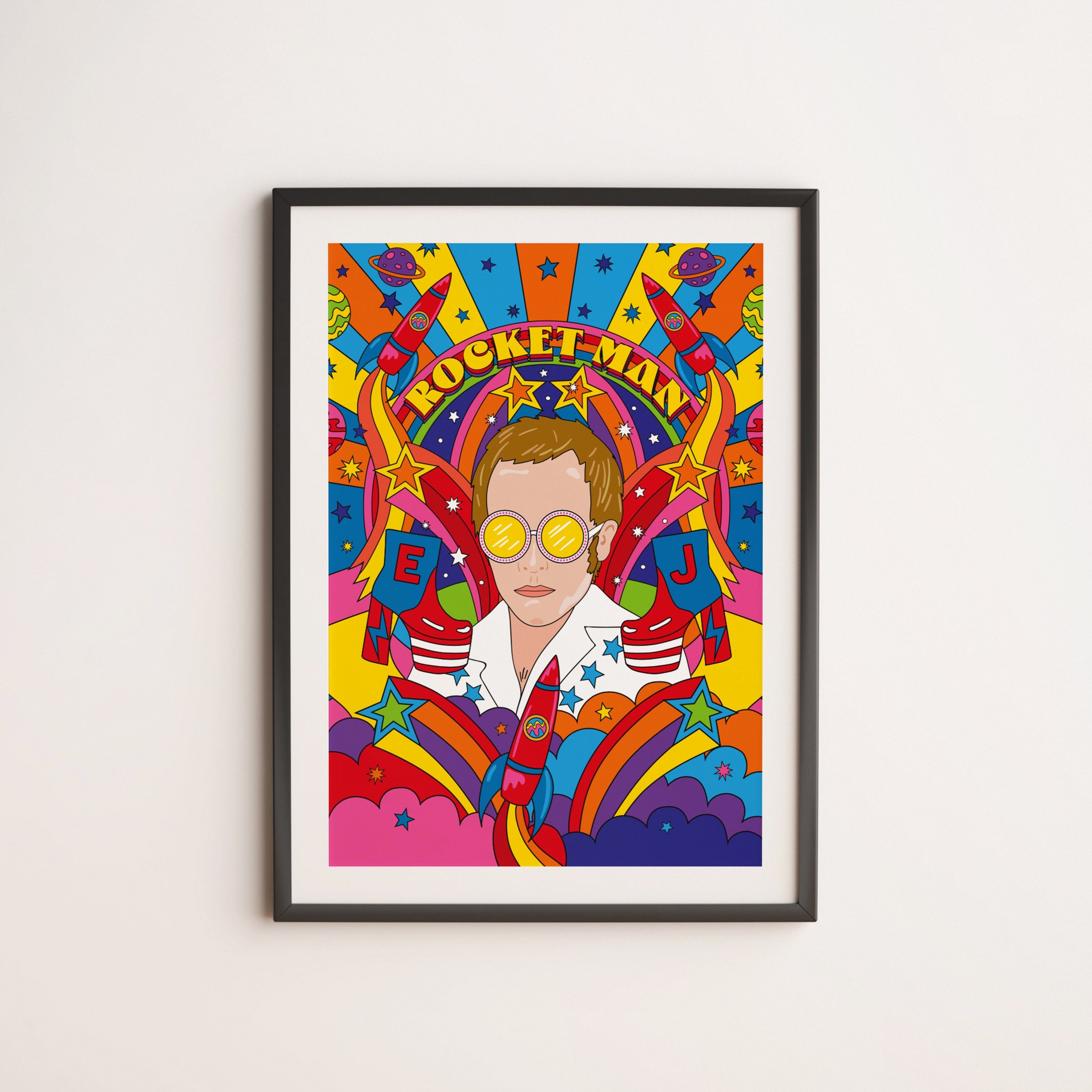 Dazzle & Jolt Rocketman Wall Art