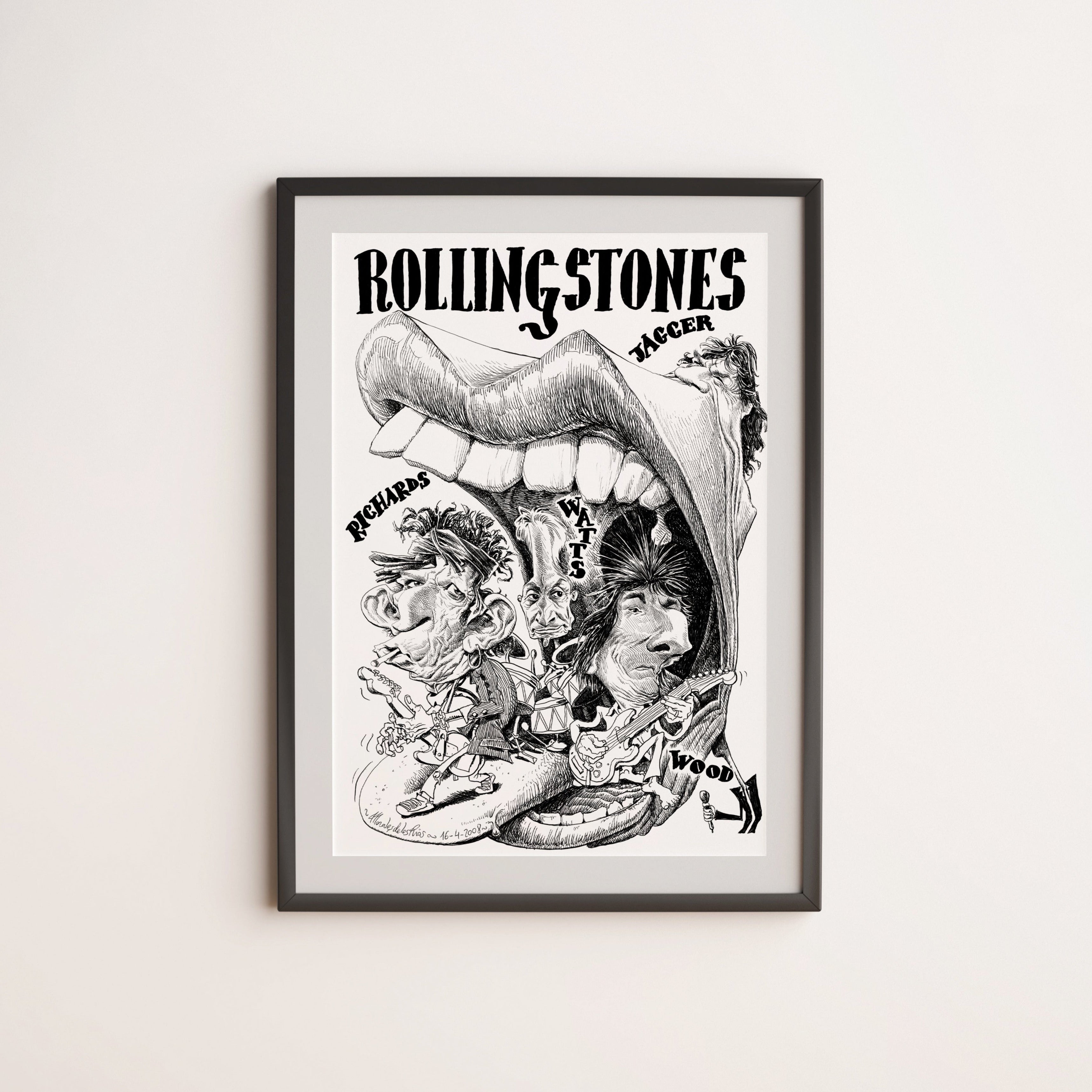 Pablo's Rolling Stones Wall Art