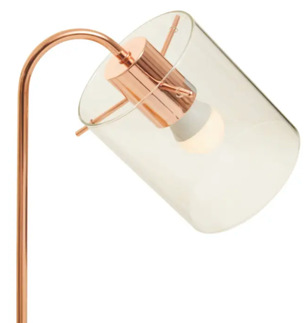 Helsinki Curved Table Lamp - Copper