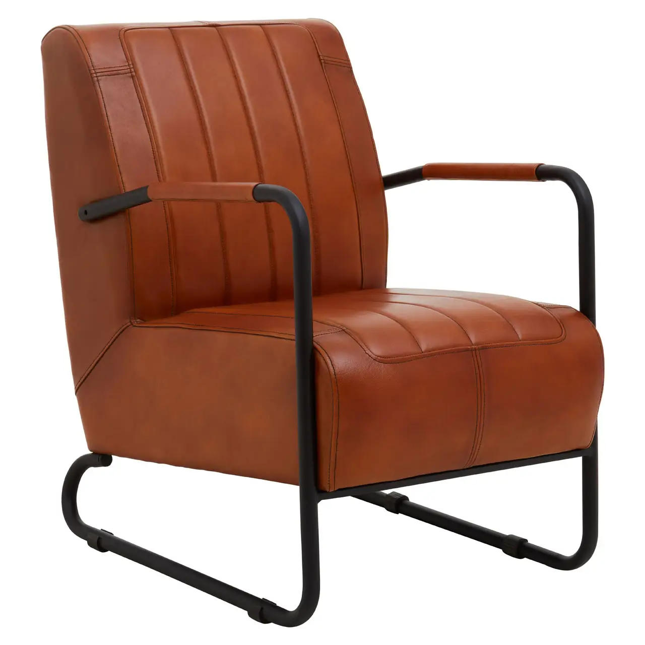 Texas Tan Leather Armchair