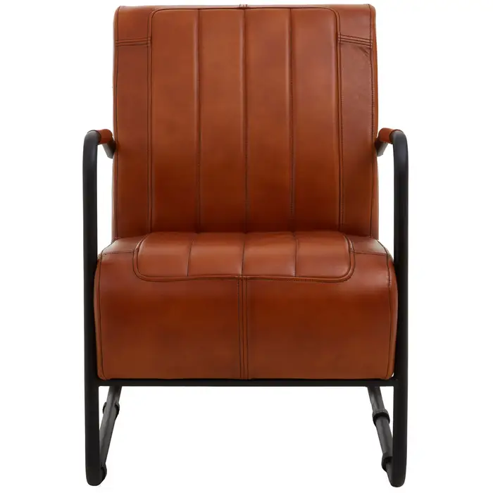 Texas Tan Leather Armchair